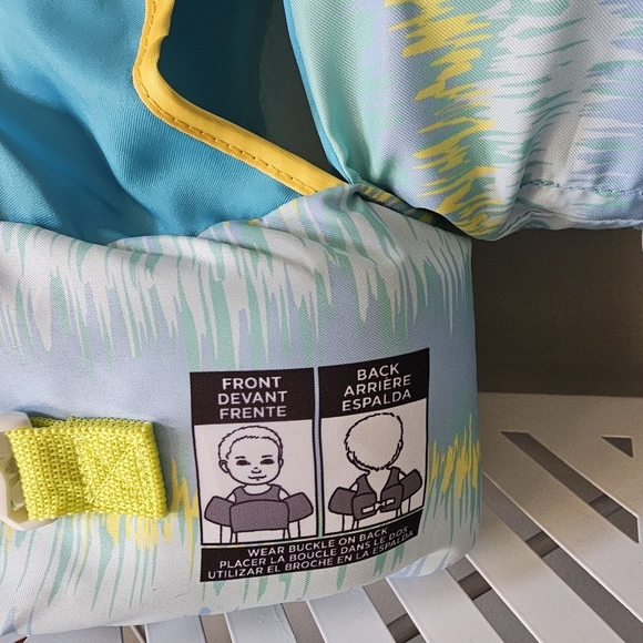 Speedo Kids Swim Vest - Aqua and Yellow shark 33-55lbs toddler - Picture 5 of 7